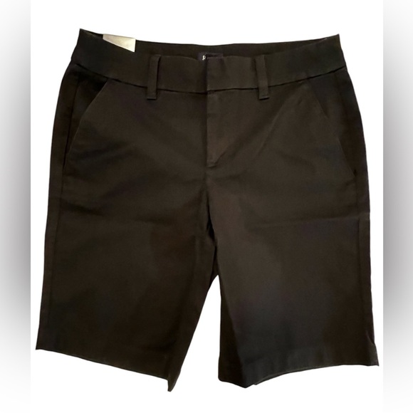 NWT J. Crew 9” Bermuda Shorts Black size 0 high rise modest - Picture 1 of 14